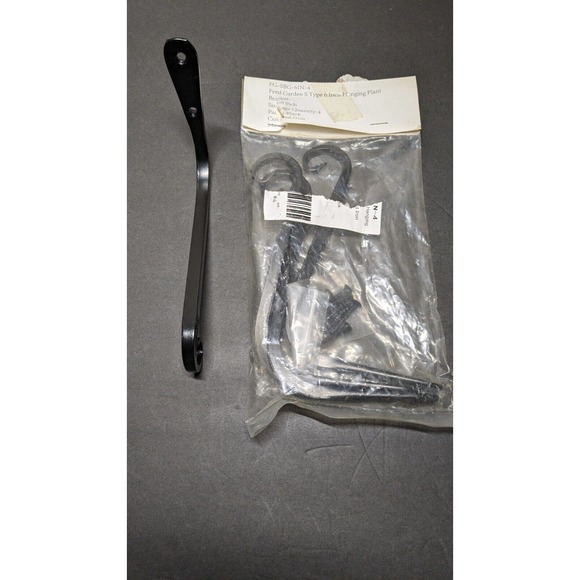 4 Each New Heavy Black Iron Decorative 6in x 3.5in Shelf Wall Brackets - Picture 2 of 4